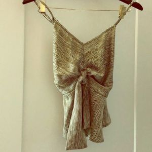 Moon River stripe tie top. Size small.
